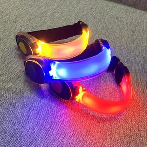 Outdoor Sports Safety Glowing In The Dark Flashing Led Armband For Running