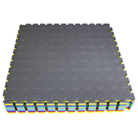 Ineinandergreifen des rutsch festes Münz muster PVC-Kunststoff-Bodenfliesen Gitter oberflächen design für rutsch feste Innen pool unterstützung