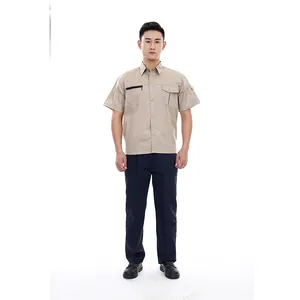 Personalizado verão manga curta trabalhando camisa Driver construção Workwear mecânico trabalho uniforme