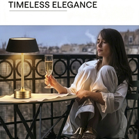 Lampe de table haut de gamme personnalisée pour hôtels cinq étoiles, rechargeable sans fil, autonomie ultra-longue de 5200 mAh