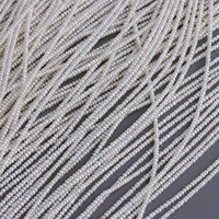 Perles de culture d'eau douce 3A 2-2,5 mm, rondes plates baroques, petites, blanches, à fort lustre, pour la fabrication de bijoux fins