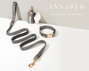 ชุดสุนัขสีเทาเข้มแบบทำด้วยมือของขวัญแต่งงานสายจูงสุนัขพลาสติกแกะแบบกำหนดเอง - Product Image 6