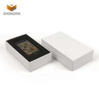 Service tout-en-un, personnalisation en gros, emballage numérique blanc pour téléphone portable, boîte cadeau