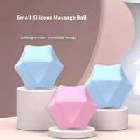 Balle de massage en silicone en forme de diamant pour la relaxation des muscles des pieds, du cou et du dos, yoga pour la santé et le massage