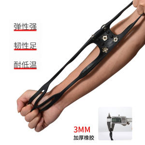 Cubrebotas Antideslizantes para Exteriores, para Nieve y Lluvia, Unisex, Suela de Goma, Talla Única 36-44, Redondos, Negros - Product Image 4