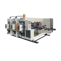 Machine à fabriquer des boîtes en carton, flexo 2, 3, 4 couleurs, machine d'impression de carton, imprimante et rainureuse pour la fabrication de petites boîtes