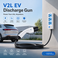 Adaptateur V2L pour véhicule électrique, adaptateur 16A norme européenne, pistolet de décharge portable pour VE avec prise