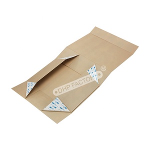 Thẩm mỹ kem màu nâu màu be tùy chỉnh logo cứng nhắc các tông đóng cửa từ đóng mở phẳng có thể gập lại hộp đóng gói quà tặng - Product Image 4