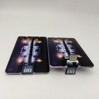 Memoria USB Tipo-C 2.0 de 2GB 4GB 8GB 16GB 32GB, Nueva Memoria USB con Forma de Tarjeta de Crédito de Plástico para Regalos Promocionales Empresariales
