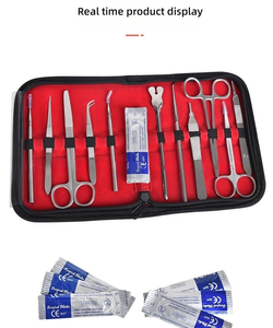 Ensemble d'instruments <span class=keywords><strong>de</strong></span> science médicale <span class=keywords><strong>de</strong></span> 11 pièces Gants <span class=keywords><strong>de</strong></span> 11 lames Kit d'outils <span class=keywords><strong>de</strong></span> dissection biologique <span class=keywords><strong>de</strong></span> <span class=keywords><strong>suture</strong></span> chirurgicale Gants <span class=keywords><strong>de</strong></span> 11 lames - Product Image 3