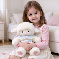 Fabricant de jouets en peluche OEM/ODM, commandes en gros, poupée mouton en peluche douce rembourrée de coton PP, cadeaux de vacances pour enfants.