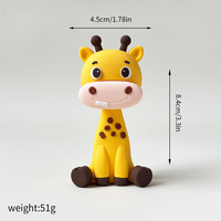 Dschungel-Wildtier-Tortendekoration Elefant Giraffe Löwe Affe Nilpferde, Zebras, Eichhörnchen Tropische Blätter Kuchendekoration