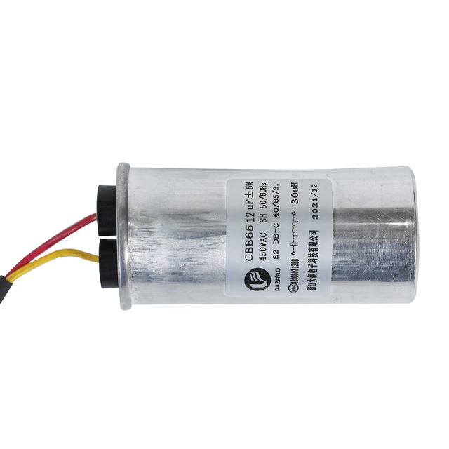 DAZHAO CBB65 High Quality Film HVAC System Dual Run Capacitor 25uF 450V Cylindrical Aluminum Can for Air Conditioner