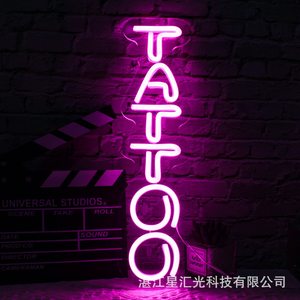 Enseigne au néon LED TATTOO Studio de tatouage Magasin Lettres lumineuses Décoration de bar Chambre à coucher Dimmable - Product Image 3