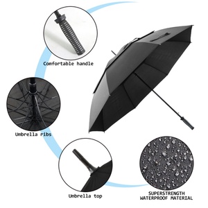 Custom Logo Outdoor Golf <b>Umbrella</b> Super Large Heavy Duty Wind Resistant Strong <b>Umbrella</b> for Advertising Promotional Event - Product Image 5