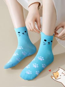 5 pares de calcetines térmicos bonitos de invierno para mujeres, regalos para amantes de los gatos, medias navideñas perfectas para adolescentes, niñas y mujeres divertidas - Product Image 4