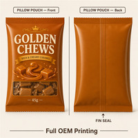Bolsas de Embalaje Planas con Ventana para Caramelos Suaves Premium, Bolsas Individuales para Regalo de Caramelos, Envueltas Individualmente