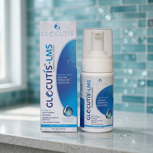Nettoyant visage à l'acide lactique Glocutis 100ml, nettoyant moussant pour le visage, exfoliation douce, soin et nettoyage quotidiens de la peau - Product Image 5