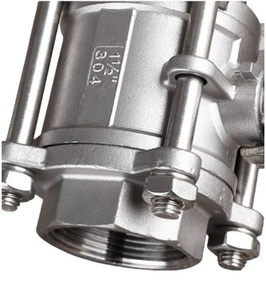 Q11F 3PC BSP 螺纹球阀 304 不锈钢 |   管道切断阀 - Product Image 5