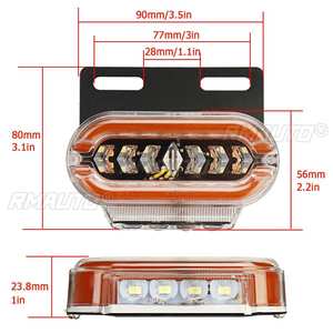 4 Luces de Posición para Camión, 24V, 29 LED, Luces Intermitentes Laterales para Camión, Remolque, Autobús, Furgoneta, Luces Externas para Automóvil, Rojo Ámbar - Product Image 5