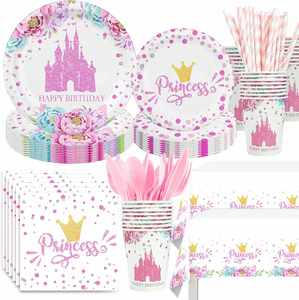 Party Supplies Party Pack for 24 Incl 24 7'' Plates 24 9'' Plates 24 Napkins 24 Cups 24 Hats 1 Table Cover 1 <b>Banner</b> - Product Image 2