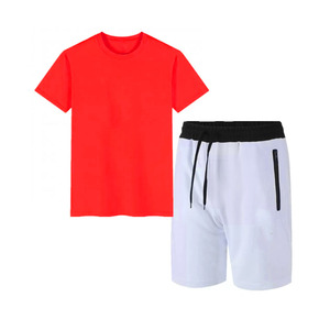 Ensemble de vêtements de sport de haute qualité pour hommes-Prix de gros Chemise de course respirante à séchage rapide Short de fitness avec logo personnalisé Plus Size - Product Image 6