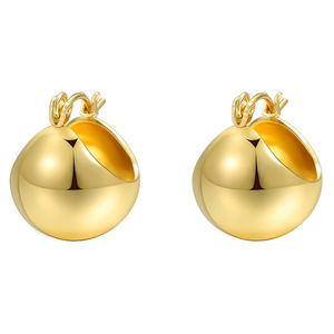Nuevos Pendientes de Lágrima <span class=keywords><strong>Bottega</strong></span> de Italia, Chapados en Oro de 14/18K, Pendientes <span class=keywords><strong>Bottega</strong></span> de Aleación Hipoalergénica, Pendientes Dorados - Product Image 5