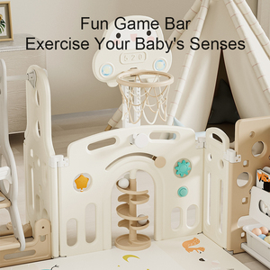 Pieghevole grandi bambini box in plastica ultima recinzione di sicurezza per bambini al coperto gioco Playyard presepe portatile per bambini cortile gioco con cancello - Product Image 2