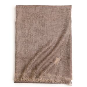 Chal de cachemira jacquard ligero de alta densidad, bordado de satén, pañuelo liso para mujer, novedad primavera 2024, venta al por mayor de fábrica - Product Image 6