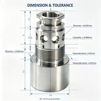 Composants hydrauliques sur mesure en acier usiné CNC, tels que cartouches, cavités, corps de valve et manchons, fabriqués directement en usine selon les dessins CAO STP