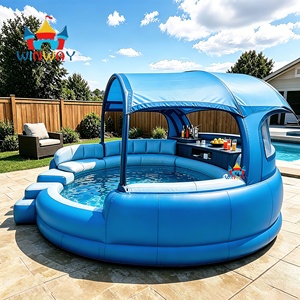Bar Inflable <span class=keywords><strong>para</strong></span> Piscina, Piscina Inflable Personalizada Equipada con Sofá, Bar Inflable <span class=keywords><strong>para</strong></span> Jugar en el <span class=keywords><strong>Agua</strong></span>, Piscina Grande Diseñada <span class=keywords><strong>para</strong></span> <span class=keywords><strong>Adultos</strong></span> - Product Image 4