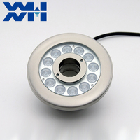 Lumière de fontaine LED subaquatique étanche IP68 en acier inoxydable 304 RGB DMX pour jets d'eau dansants 9W 12V 24V