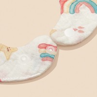Bavoirs pour bébé, lot de 4, 100% coton mousseline, doux, absorbant, fermeture à pression réglable, imprimé ours/arc-en-ciel, bavoirs d'alimentation pour bébé, fournisseur en gros