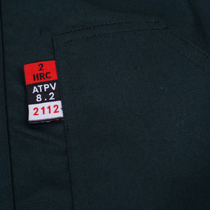 Người đàn ông của FR Dây Kéo Màu Đen bông Áo khoác Windproof và chống cháy với mềm lần lượt cổ áo hai túi làm việc thời trang cho cơ khí - Product Image 5