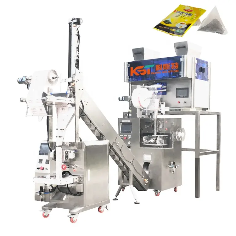 China KST 160-4S High Productivity 4または6 Heads Electronic Weigher 1〜10グラムInner Pyramid Tea Bag Packing Machine Price