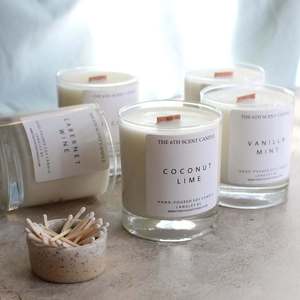 Bougie parfumée en cire de soja AIKUN, étiquette privée personnalisée, décoration d'intérieur de luxe, avec pot en verre transparent et boîte cadeau - Product Image 3