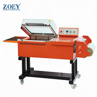 Machine d'emballage thermorétractable 2-en-1 ZOEY avec équipement intégré de scellage et de découpe pour boîtes cadeaux, cosmétiques et emballages d'entrepôt