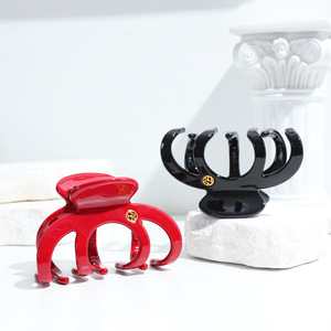 Octopus Acetic Acid Hair <b>Clip</b> Solid Color Gripper For Women Daily Use - Product Image 4