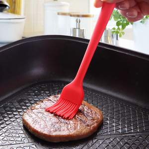 Plump Stainless Steel Tongs Set With <b>Silicone</b> Brush And Whisk For BBQ Cooking And Baking <b>Tools</b> Heat Resistant Red And Black - Product Image 3