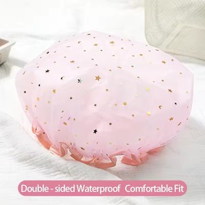 Gorro <span class=keywords><strong>de</strong></span> ducha reutilizable ecológico <span class=keywords><strong>de</strong></span> lujo, gorro <span class=keywords><strong>de</strong></span> <span class=keywords><strong>baño</strong></span> impermeable para mujer, diseño <span class=keywords><strong>de</strong></span> niña, donas <span class=keywords><strong>de</strong></span> <span class=keywords><strong>baño</strong></span> <span class=keywords><strong>de</strong></span> ducha desechables para el cabello - Product Image 3