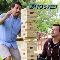 Taille Différente personnalisée Géant En Bois blocs empilables jeu géant Chute Tumbling Tour ensemble pour adulte et enfants