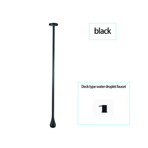 <span class=keywords><strong>Grifo</strong></span> <span class=keywords><strong>de</strong></span> Techo sin Contacto con <span class=keywords><strong>Sensor</strong></span>, Diseño Oro Rosa, Montado en el Techo, Gota <span class=keywords><strong>de</strong></span> <span class=keywords><strong>Agua</strong></span>, Latón, Cerámica, Lujo Moderno Contemporáneo, Negro - Product Image 1