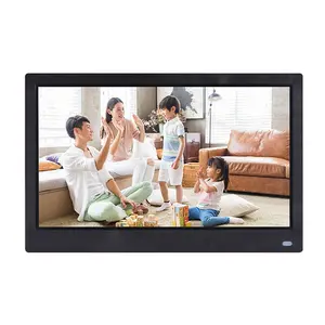 13 inch IPS panel HD Video digital photo frame playing picture video with remote control