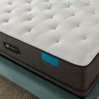 Matelas de luxe haut de gamme Queen Size à ressorts ensachés et mousse à mémoire de forme gel, avec latex naturel, orthopédique, Euro Top, matelas souple