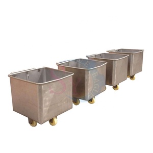 JZSIA รถเข็นสแตนเลสสำหรับเคลื่อนย้ายเนื้อสัตว์200L รถเข็นสำหรับเคลื่อนย้ายเนื้อสัตว์รถเข็นสำหรับเคลื่อนย้ายเนื้อสัตว์รถเข็นสแตนเลส304 - Product Image 1