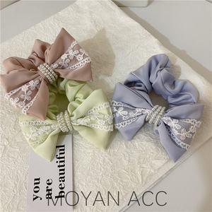 Japan En Zuid-korea Zoete Sen Afdeling Temperament Satijn Grote Lint Lint Lint Haar Cirkel Vrouwelijke Super Fee Tie Haar - Product Image 4