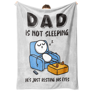 Divertente Regalo di Compleanno per Papà, Marito, da Figlia o Figlio, Coperta Super Morbida per Divano e Pisolini - Product Image 2