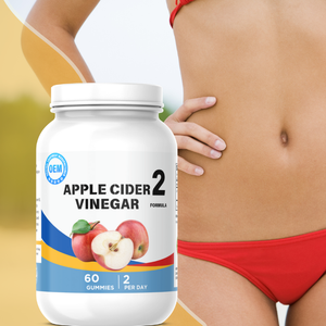 Suplemento de Fibra Dietética OEM, Gomitas Orgánicas de Vinagre de Sidra de Manzana, Fórmula Vegana Sin Gluten, Sabor a Manzana - Product Image 3