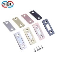 Loquet magnétique puissant de 30 lb pour armoire, tiroir et porte, en acier inoxydable, avec fixation adhésive
