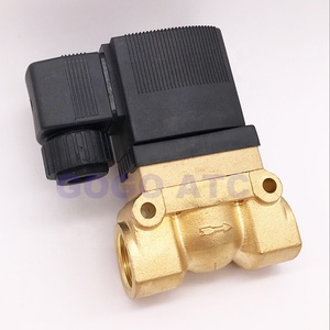 Gogoatc 50bar แรงดันสูงอุณหภูมิสูงโซลินอยด์วาล์ว1/4 3/8 1/2 BSP 12V 24V DC AC220V N.C 5404 PTFE วาล์วนำร่องทองเหลือง - Product Image 5